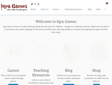 Tablet Screenshot of iqragames.com